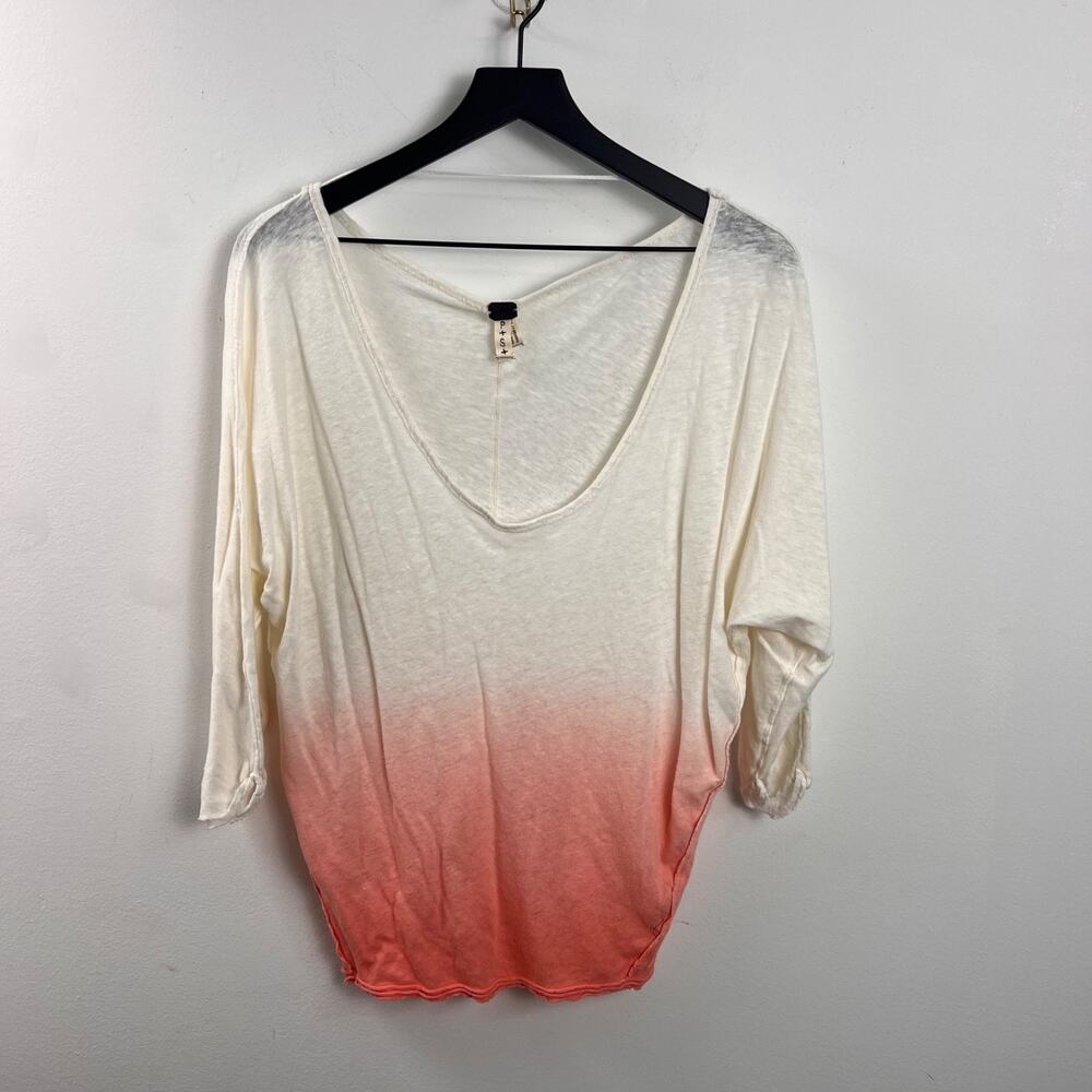 Free People We The Free Strawberry Ombre Top Oversized Small
